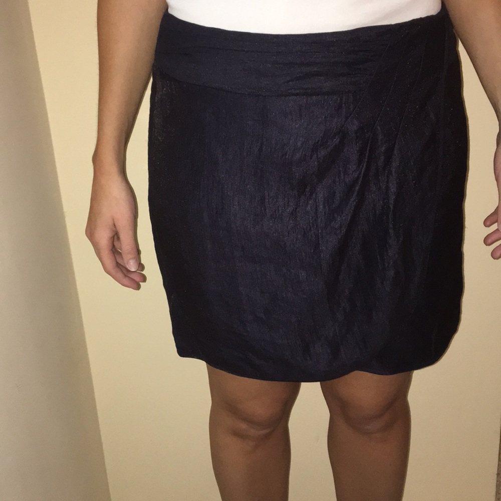 Nanettt Lepore Navy Skirt